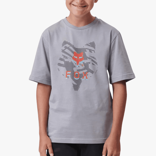Fox Boys Blazing Trails Short Sleeve Tee Tradewinds Grey | Fox
