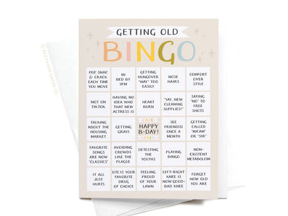 Getting Old Bingo Greeting Card - Onderkast Studio