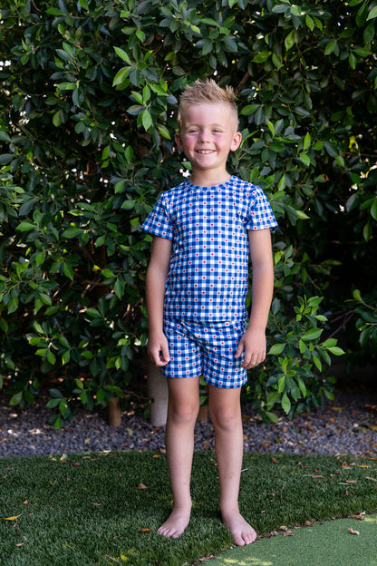 GINGHAM STARS | SHORT SET