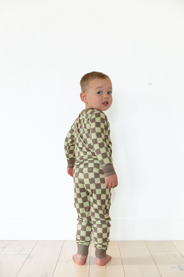 GREEN + BROWN CHECKER | LONG SLEEVE