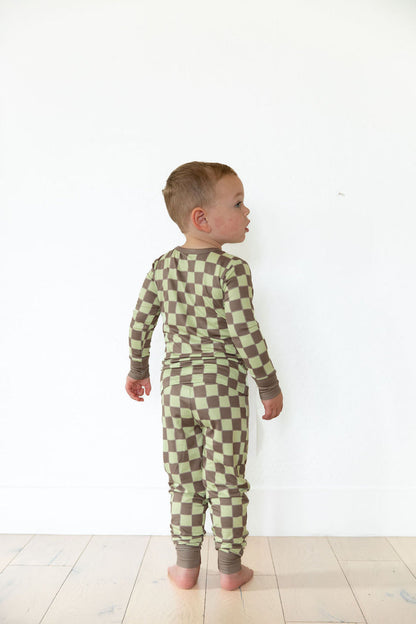 GREEN + BROWN CHECKER | LONG SLEEVE