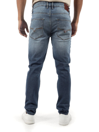 Guess Mens Logan Skinny Jeans Light Wash | Guess