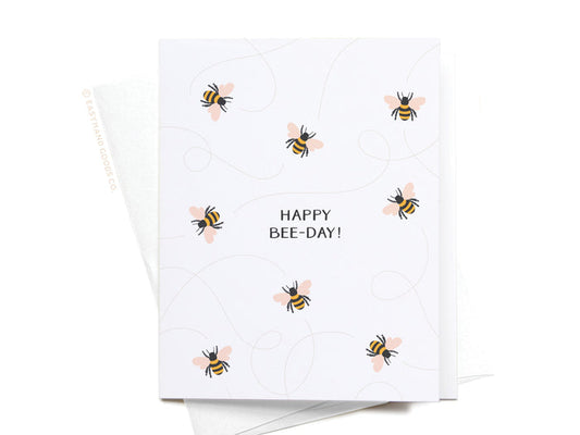 Happy Bee-day Greeting Card - Onderkast Studio