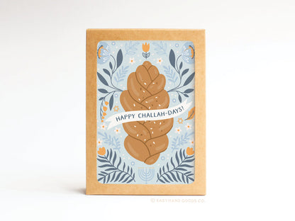 Happy Challah-days Folded Greeting Note Set
