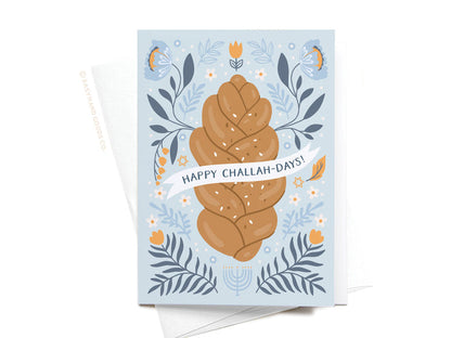 Happy Challah-days Folded Greeting Note Set