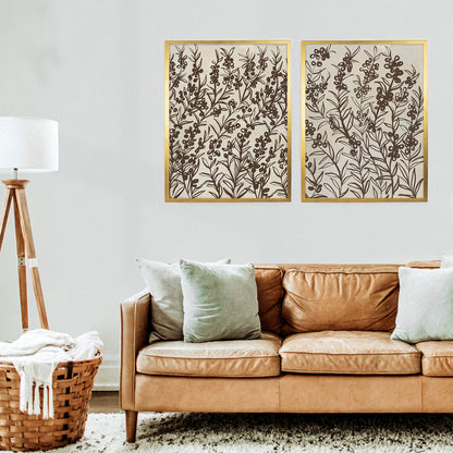 5"x7" / Art Print Set / Antique Gold