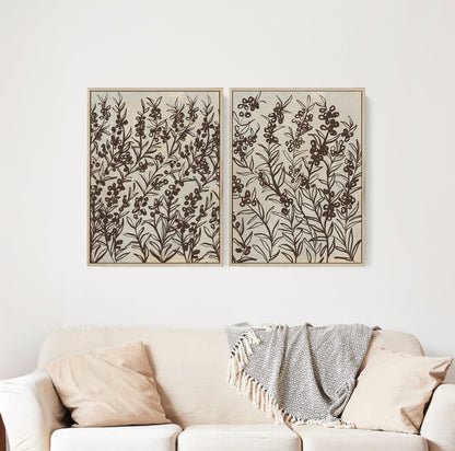 8"x10" / Canvas Set / Natural Wood