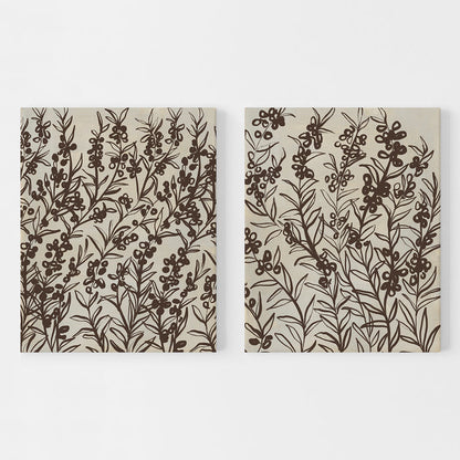 Heather on Beige Duo - Set of 2  - Art Prints or Canvases - Jetty Home