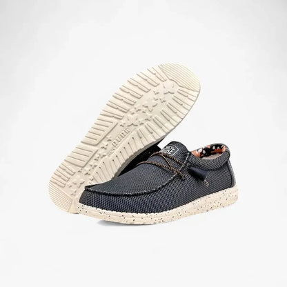 Hey Dude Mens Wally Sox Stitch Black Multi | Hey Dude