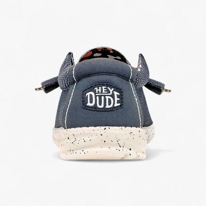 Hey Dude Mens Wally Sox Stitch Black Multi | Hey Dude