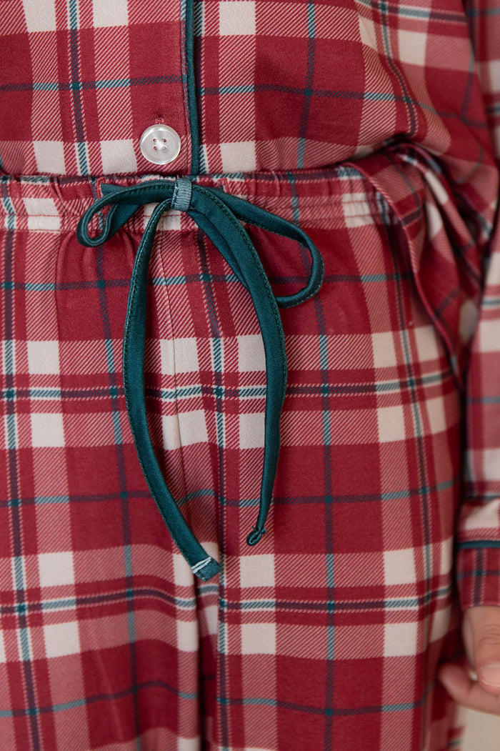 HOLIDAY PLAID | GIRLS' BUTTON UP LONG SLEEVE SET