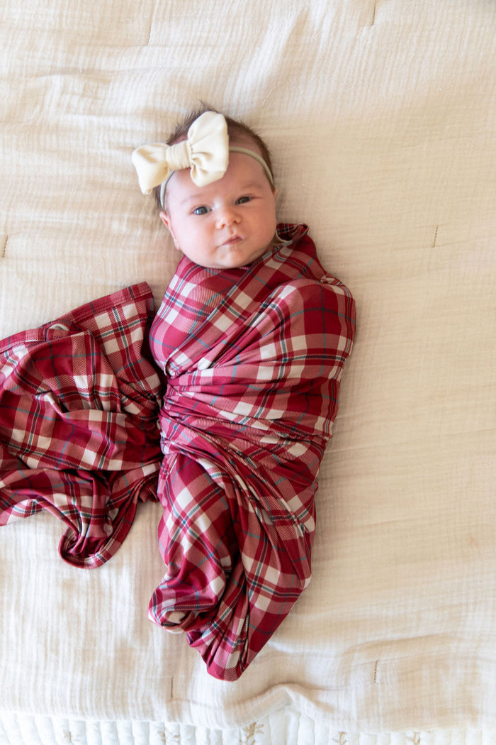 HOLIDAY PLAID | SWADDLE