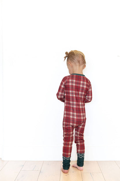 HOLIDAY PLAID | ZIPPER ONE PIECE
