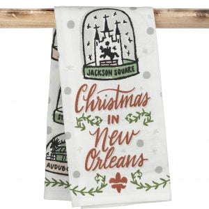 Christmas In New Orleans Kitchen Towel