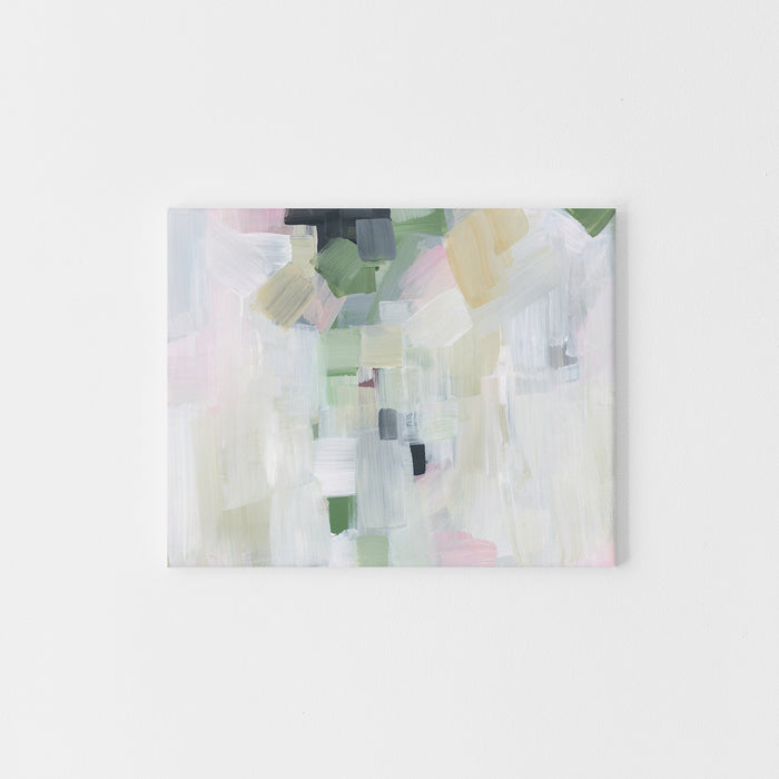 White Abstract Art Light and Fresh Springtime Contemporary Wall Art Print or Canvas - Jetty Home