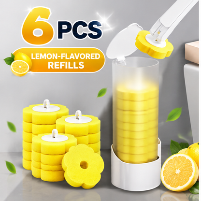 Disposable Toilet Brush with Holder & Refills – Hygienic Deep Cleaning
