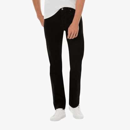 Levis Mens 501 Regular Fit Jean Black Levis
