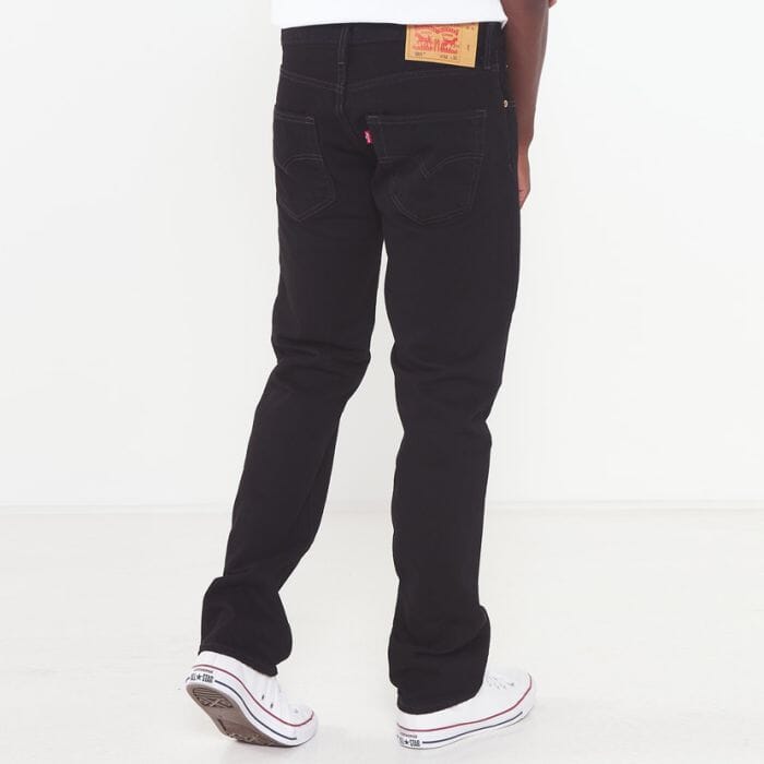 Levis Mens 501 Regular Fit Jean Black | Levis