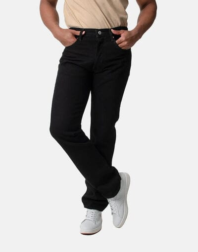 Levis Mens 501 Regular Fit Jean Black | Levis