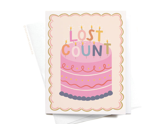 Lost Count Birthday Candles Greeting Card - Onderkast Studio