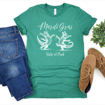 NolaCajun Mardi Gras Alligator Tshirt Logo View Louisiana Cajun Mardi Gras Gift