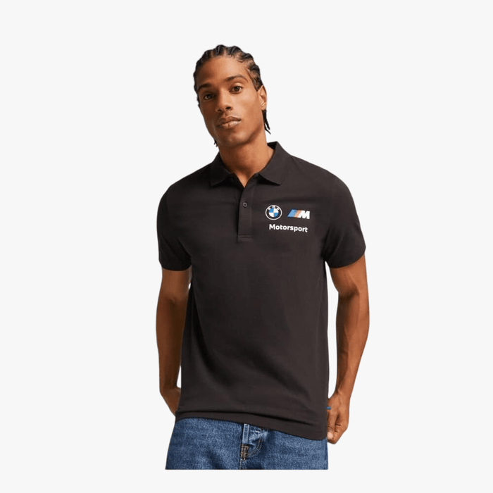 Puma Mens Bmw Mms Ess Short Sleeve Polo Golfer Black | Puma