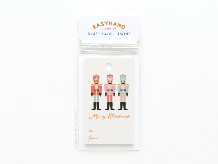 Merry Christmas Nutcracker Gift Tags
