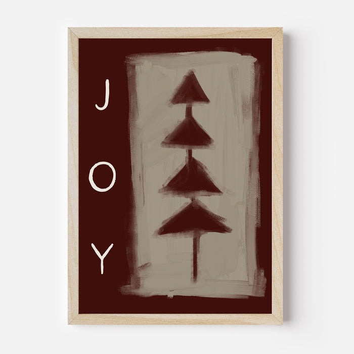 Minimalist Christmas Joy - Art Print or Canvas - Jetty Home