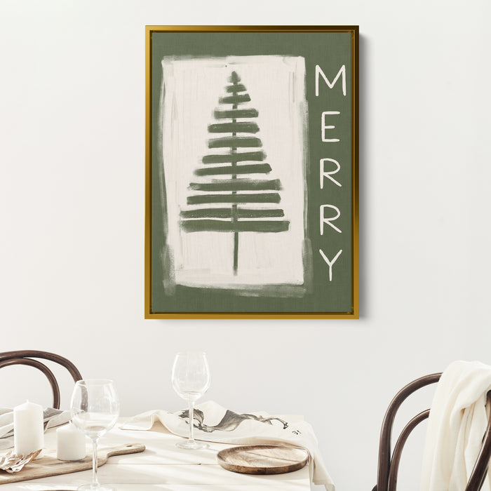 Minimalist Christmas Merry - Art Print or Canvas - Jetty Home