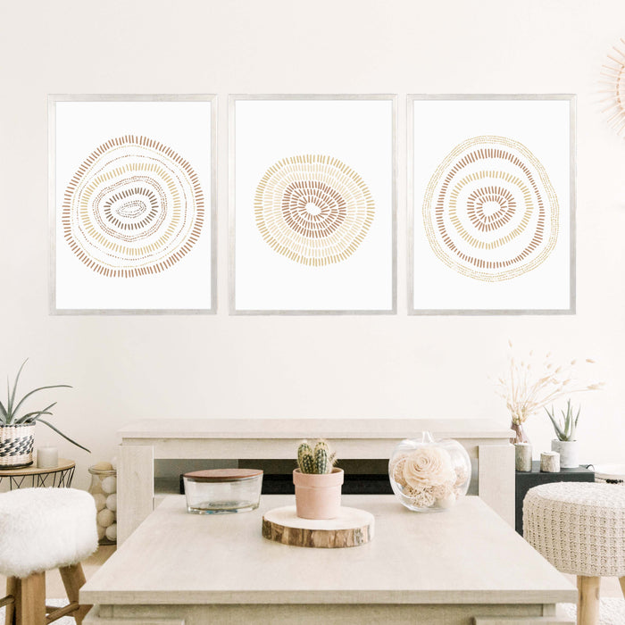 5"x7" / Art Print Set / Antique Silver