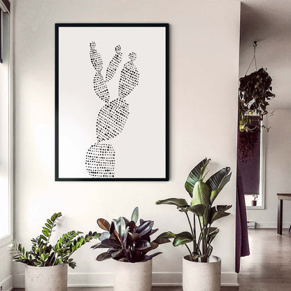 Minimalist Prickly Pear Cactus, No. 1 - Jetty Home