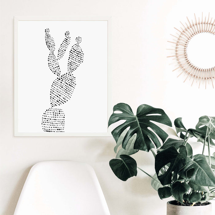 Minimalist Prickly Pear Cactus, No. 1 - Jetty Home