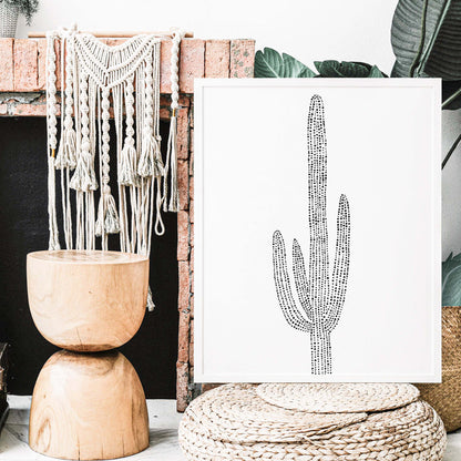 Minimalist Saguaro Cactus, No. 2 - Jetty Home