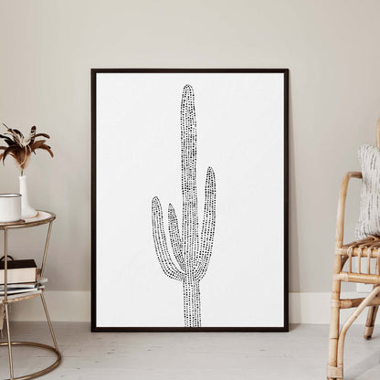 Minimalist Saguaro Cactus, No. 2 - Jetty Home