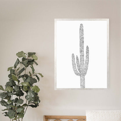 Minimalist Saguaro Cactus, No. 2 - Jetty Home