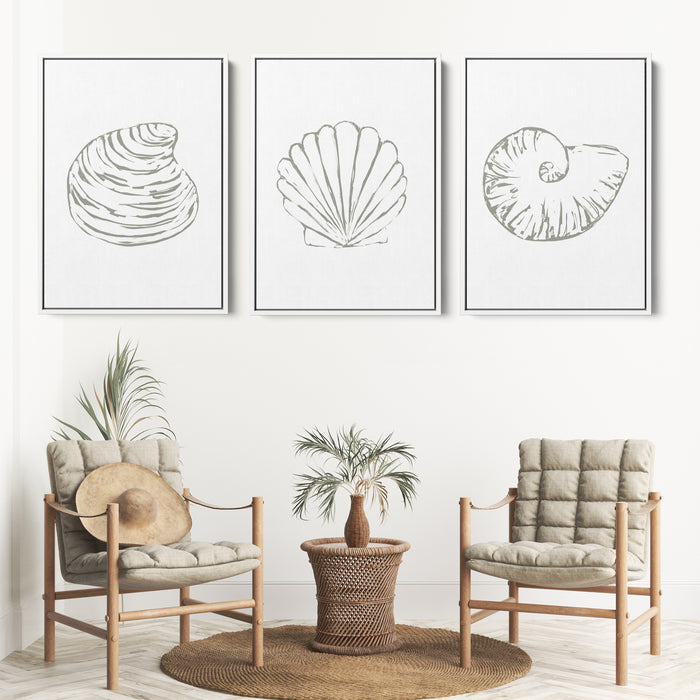 8"x10" / Canvas Set / White