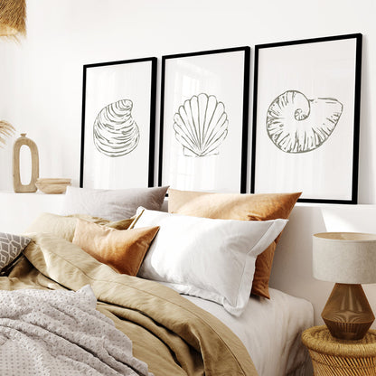 5"x7" / Art Print Set / Black