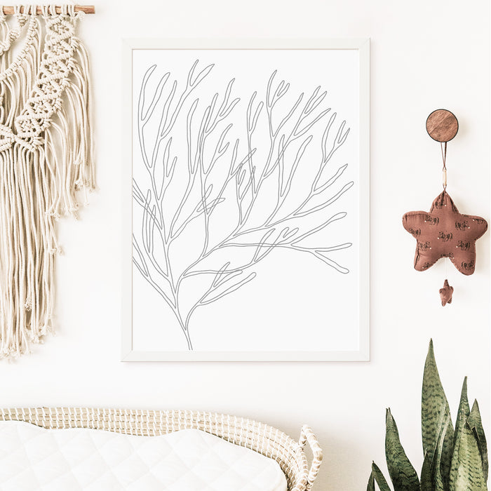 5"x7" / Art Print / White