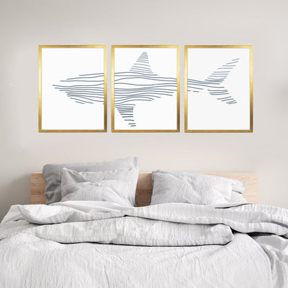 5"x7" / Art Print Set / Antique Gold