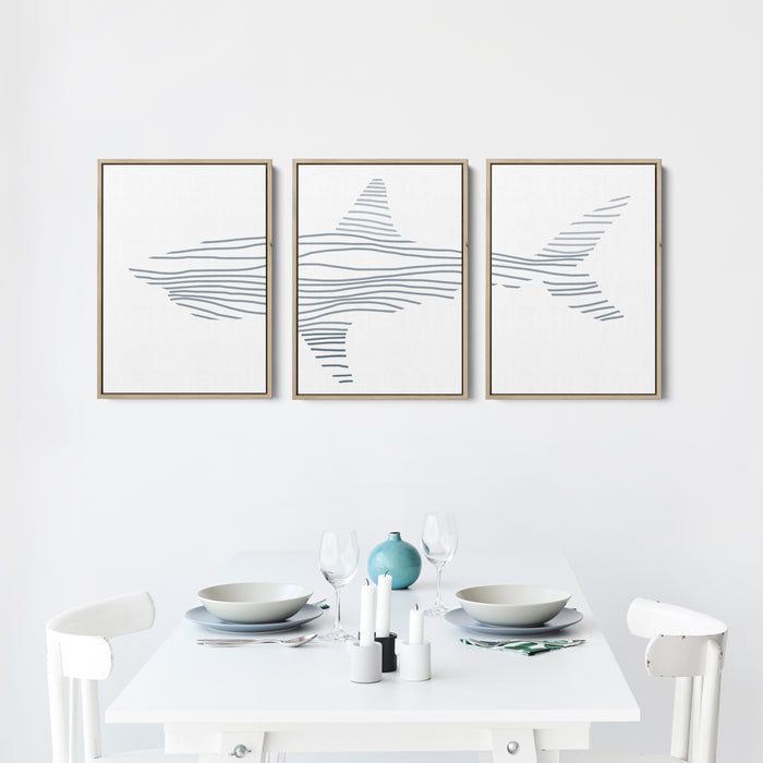 8"x10" / Canvas Set / Natural Wood