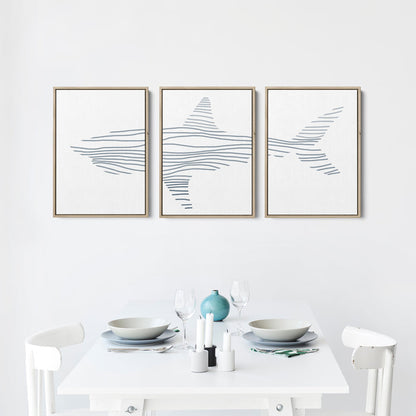 8"x10" / Canvas Set / Natural Wood