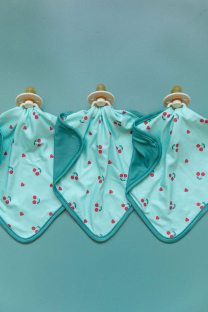 MINT BLUE + RED CHERRIES | LOVIE