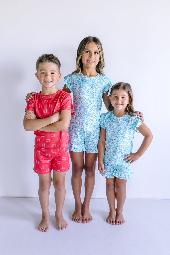 MIXED FRUITS | RUFFLE SHORT SET