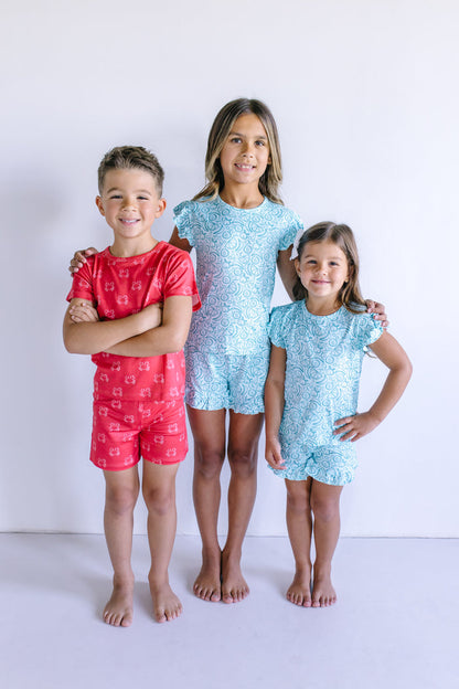 MIXED FRUITS | RUFFLE SHORT SET