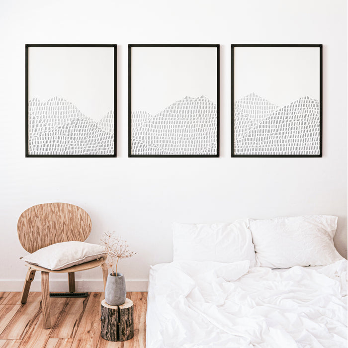 5"x7" / Art Print Set / Black