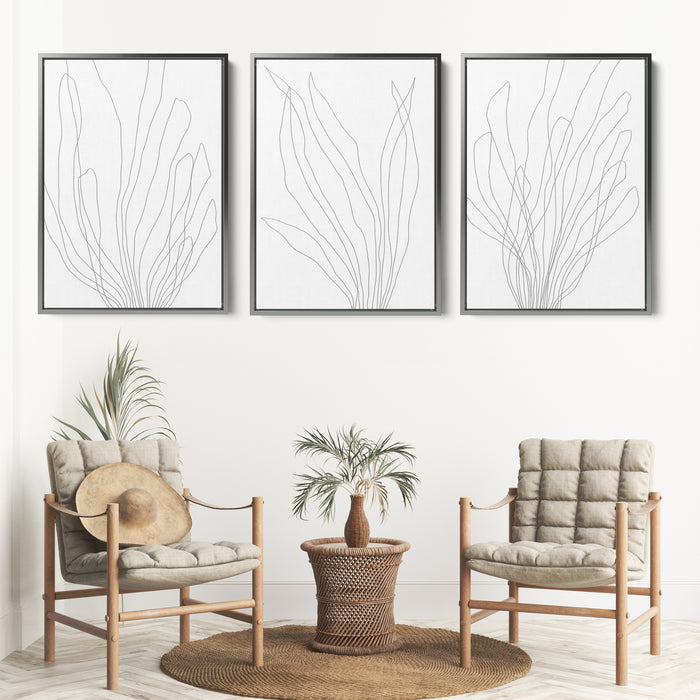 8"x10" / Canvas Set / Antique Silver