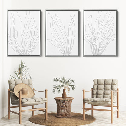 8"x10" / Canvas Set / Antique Silver