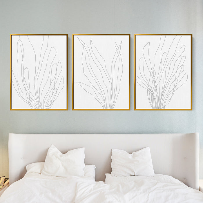 Modern Minimalist Seaweed Illustration - Set of 3 - Jetty Home