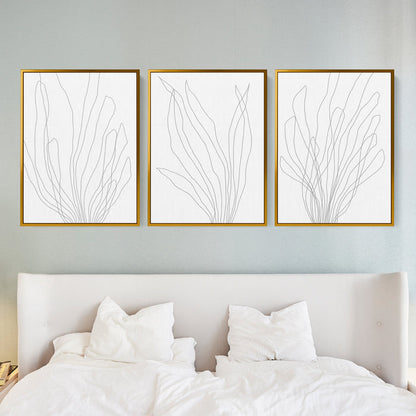 Modern Minimalist Seaweed Illustration - Set of 3 - Jetty Home