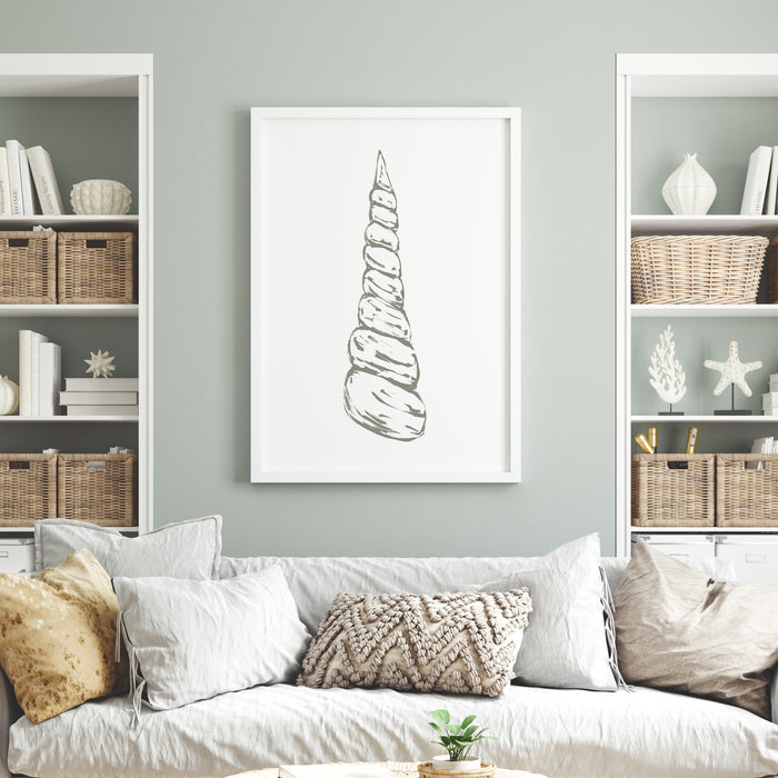 Modern Seashell, No. 1  - Art Print or Canvas - Jetty Home